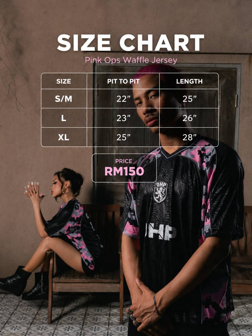 PINK OPS WAFFLE JERSEY