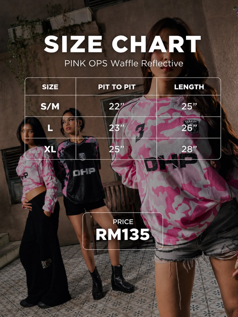 PINK OPS LONG SLEEVES REFLECTIVE